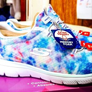 Brand New Skechers! Size 10! Cool color called: "looking groovy"!